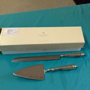 Vintage Towle by pottery barn Cake Knife and Server Set